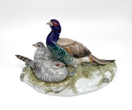 Antique sculptural composition "Pheasants"