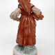 Antique statuette "Girl with a basket"