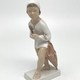 Antique statuette "Girl with an umbrella"