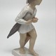 Antique statuette "Girl with an umbrella"