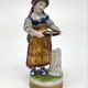 Antique statuette "The girl at the stump"