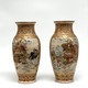 Antique paired vases, Satsuma