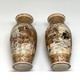 Antique paired vases, Satsuma