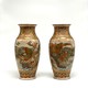 Antique paired vases, Satsuma