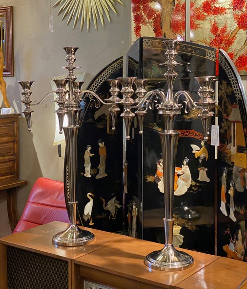 Large pair of candelabra