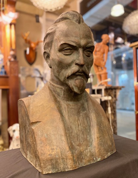 Big sculptural portrait "Felix Dzerzhinsky"