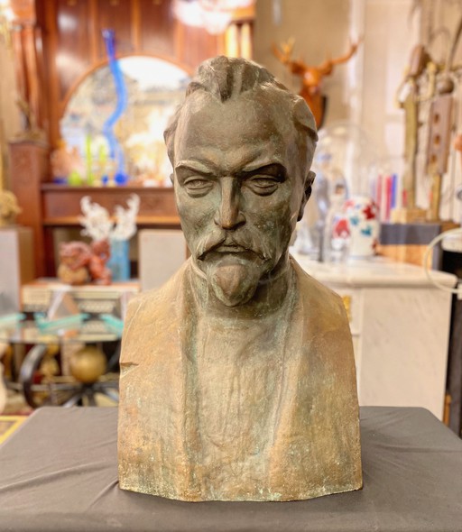 Big sculptural portrait "Felix Dzerzhinsky"
