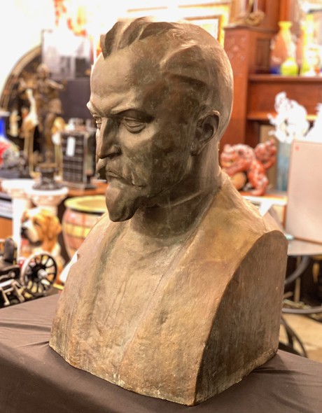 Big sculptural portrait "Felix Dzerzhinsky"