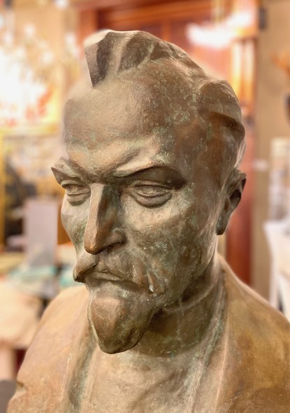 Big sculptural portrait "Felix Dzerzhinsky"
