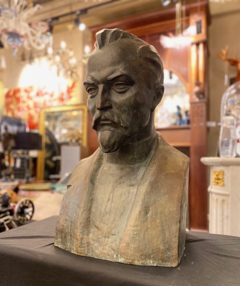 Big sculptural portrait "Felix Dzerzhinsky"