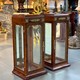 Antique pedestal display cases