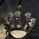 Antique chandelier in Empire style