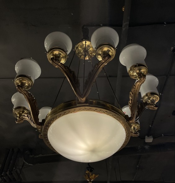 Antique chandelier in Empire style