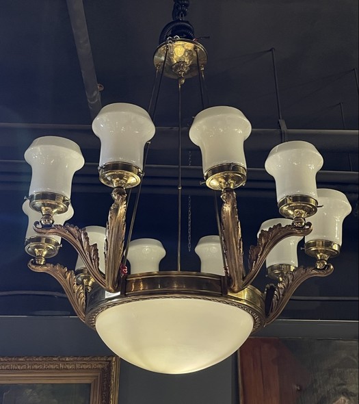 Antique chandelier in Empire style