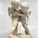 Antique sculpture "Cupids beating for the heart"