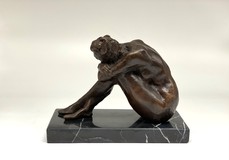 Antique sculpture "Naked Dreamer"