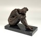 Antique sculpture "Naked Dreamer"