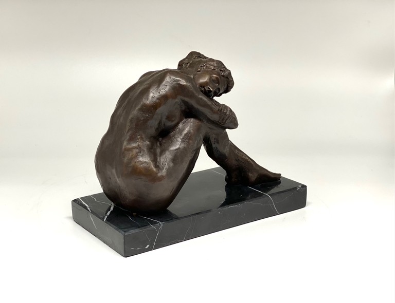 Antique sculpture "Naked Dreamer"