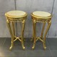 Antique paired pedestals