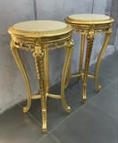 Antique paired pedestals