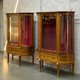 Antique paired display cases