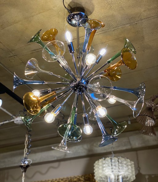 Vintage chandelier "Sputnik"