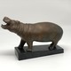 Vintage sculpture "Hippopotamus"