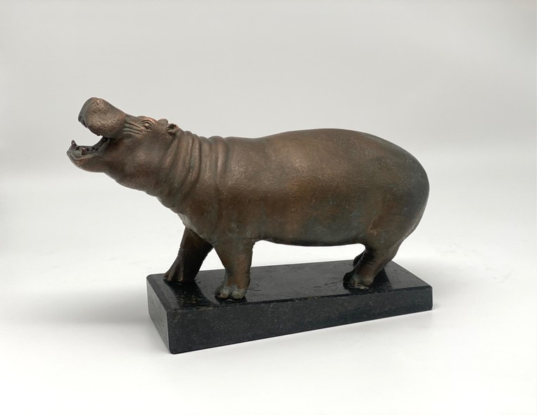 Vintage sculpture "Hippopotamus"