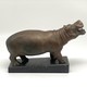 Vintage sculpture "Hippopotamus"