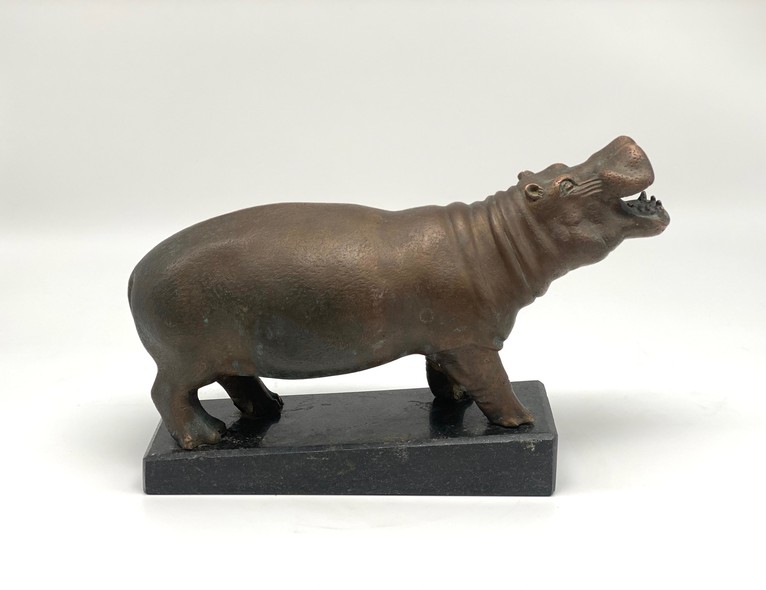 Vintage sculpture "Hippopotamus"