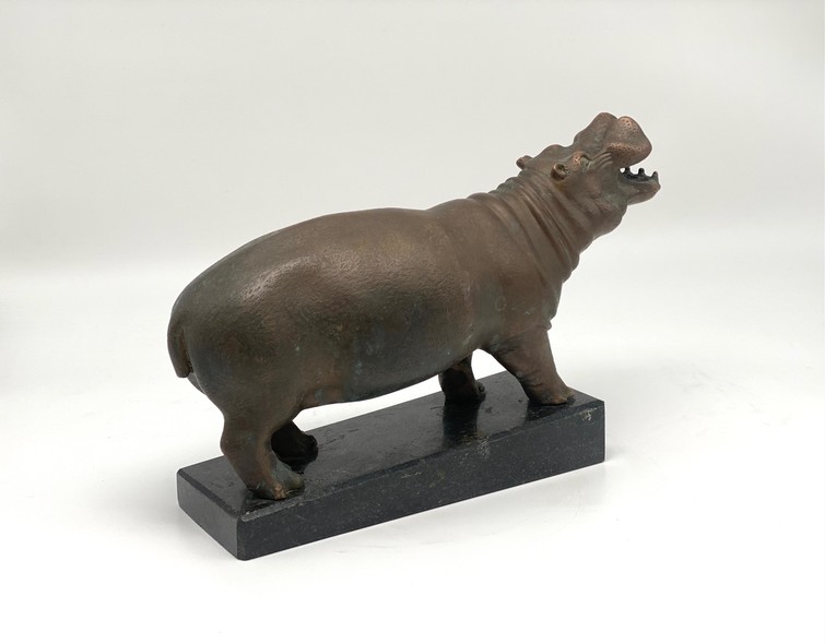 Vintage sculpture "Hippopotamus"