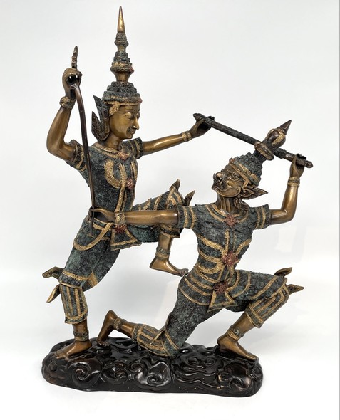 Vintage sculpture
"Confrontation of good and evil"