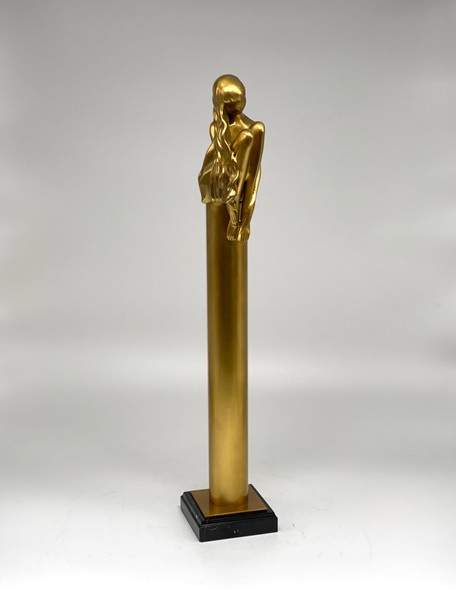 Vintage sculpture "Golden Girl"