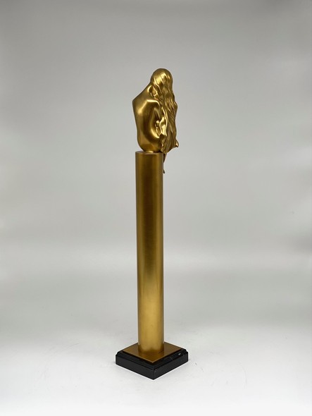 Vintage sculpture "Golden Girl"