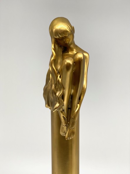 Vintage sculpture "Golden Girl"