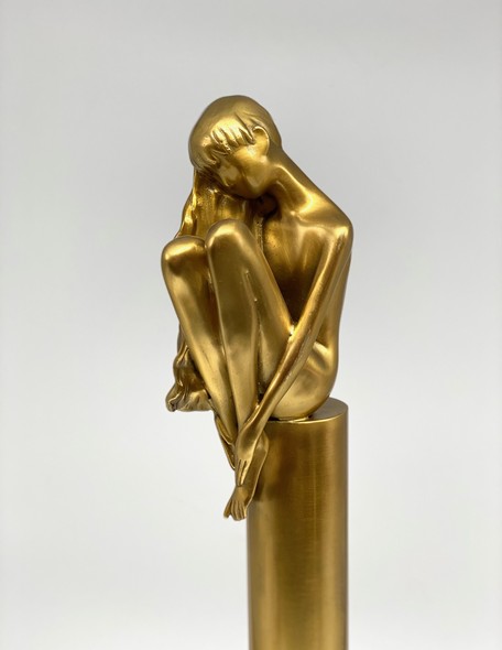 Vintage sculpture "Golden Girl"