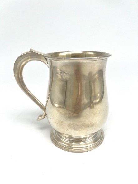 Antique silver mug