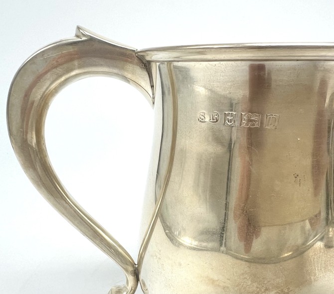 Antique silver mug