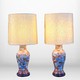 Antique Pair of Lamps
"1000 Flowers", Satsuma