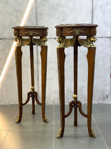 Antique Paired Pedestals