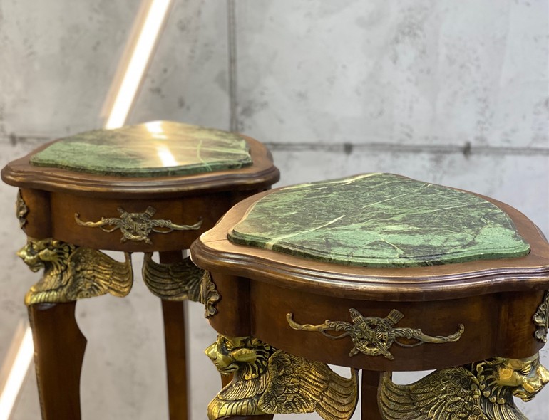 Antique Paired Pedestals