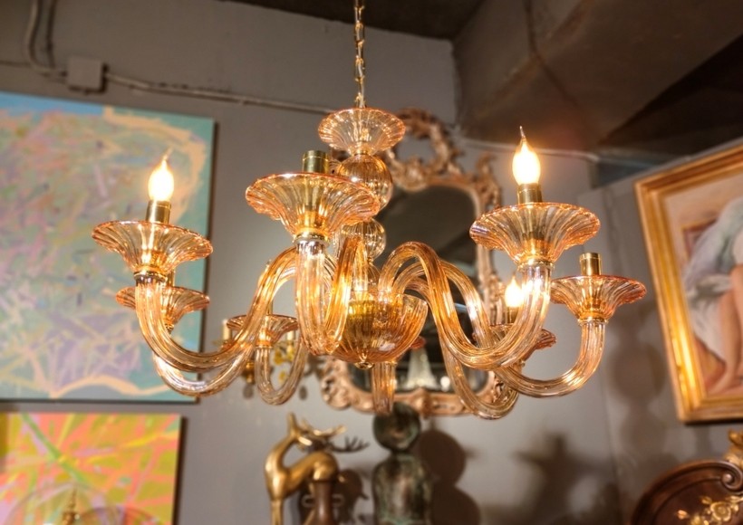 Vintage Murano glass chandelier