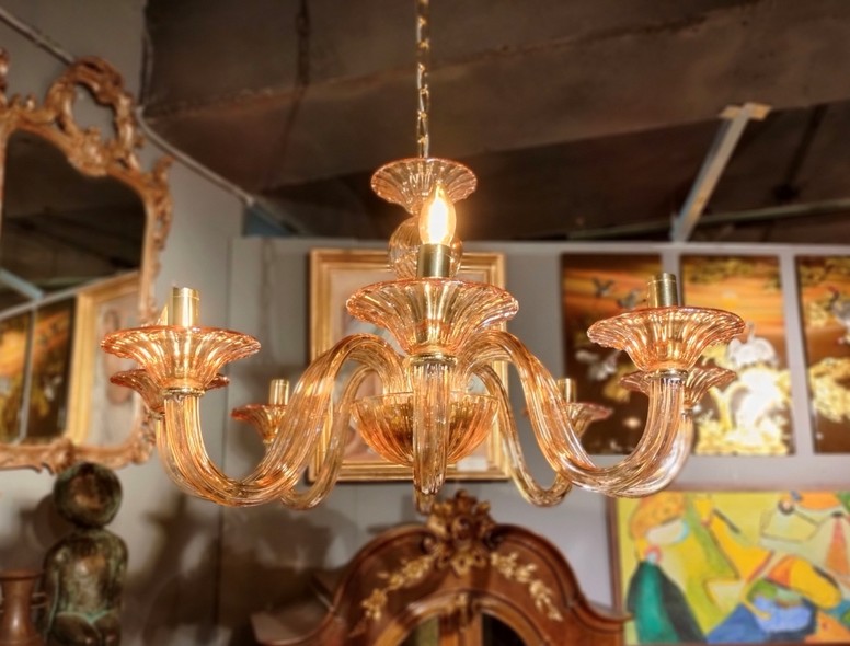 Vintage Murano glass chandelier