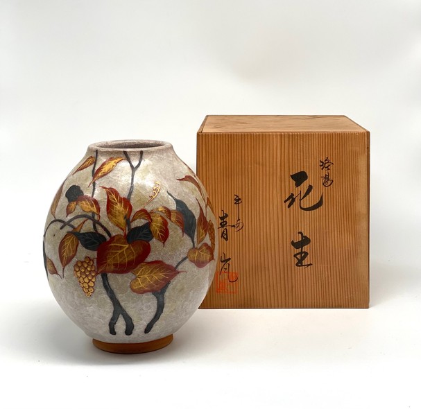 Vintage vase Kyo-yaki