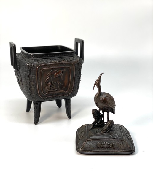 Antique censer "Heron"