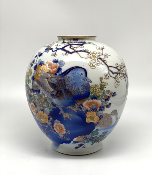 A large antique Japanese vase