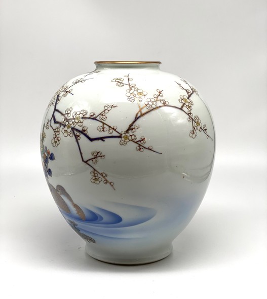 A large antique Japanese vase
