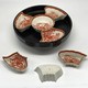 Antique food display stand, Kutani