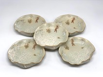 antique set of 5 plates antique set of 5 plates
