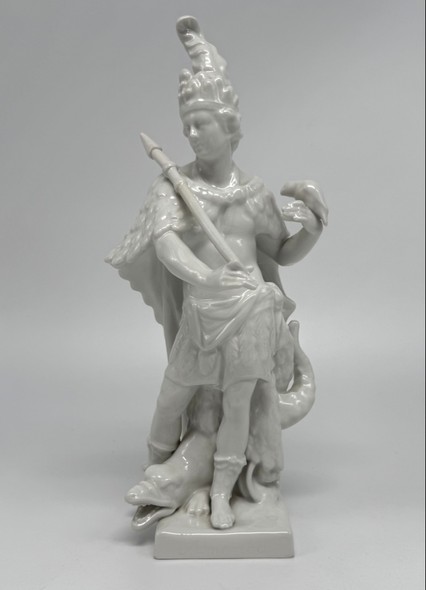 The statuette "Allegory of America. The Indian with the parrot"